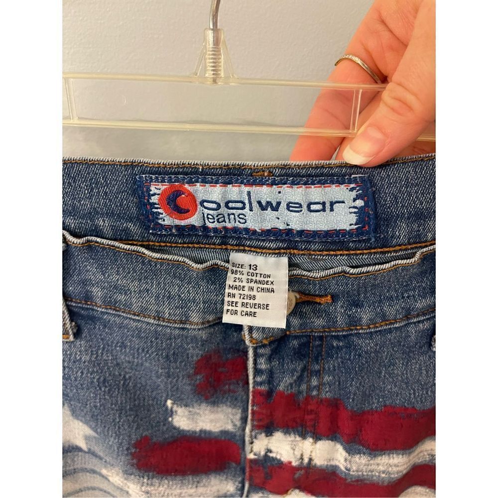 Vintage Flag Bellbottom Jeans 13 - Picture 4 of 6